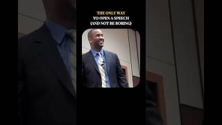 How to open a speech and not be boring