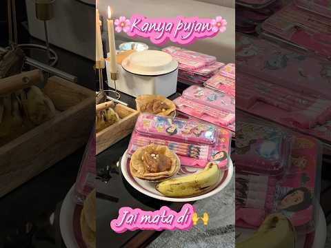 Kanya pujan jai mata di 🙌 #jaimatadi #dailyshorts #halwarecipe #navaratri #ashtami #puja #minivlog