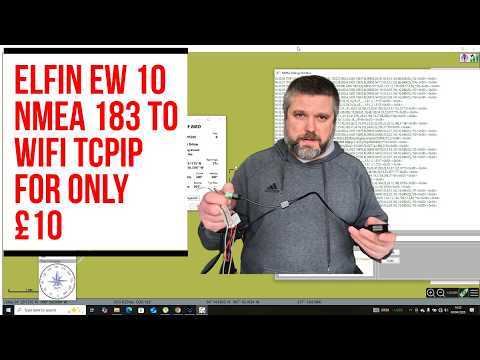 $10 Elfin EW10: Wireless RS232 to WiFi - Demoing NMEA 0183 AIS wirelessly to OpenCPN & Navionics