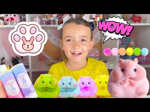 🐰Emma Makes Adorable Squishy Rabbits with Foam and Gel in a Fun DIY Craft! 🎨#kidsvideo 