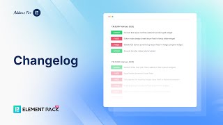 How to Use Changelog Widget by Element Pack in Elementor