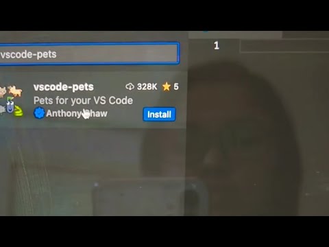 Get a Virtual Companion while coding - Fun while Coding ! That improves mood 😜 #vscode #shorts