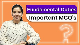 Important MCQs on Fundamental Duties | Indian Constitution