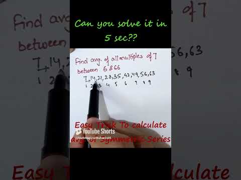 Average of a Series without Calculator #maths #average #averageproblems #hindi