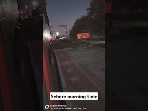 Sehore railway station morning time Jaipur Chennai express live on platform number 2 #shorts