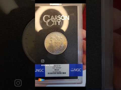 1884-CC 🌈 TONER NGC MS64 G.S.A.#TONEDCOINS #coins #carsoncity #morgansilverdollar #silverdollar