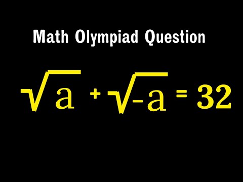 Solve √a + √(-a) = 32 | Complex Numbers Explained