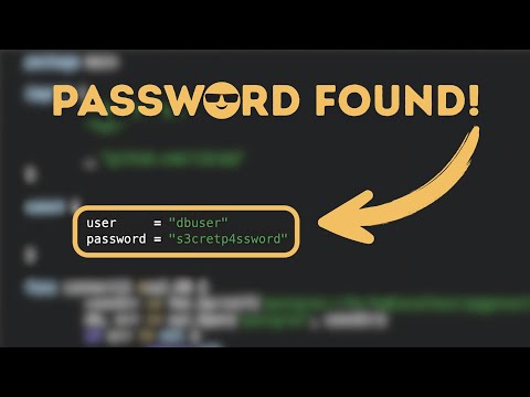 How to Find Hidden Passwords - Hardcoded Credentials