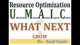 Resource Talk | Resource Optimization UMAIC ask WHAT NEXT to GROW | #SunilGupta #resourceman
