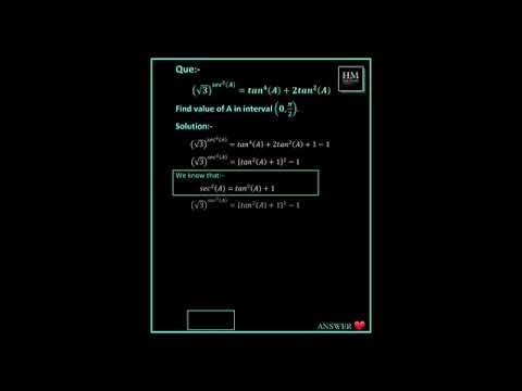 Trigonometry solved question #ytshorts #shorts