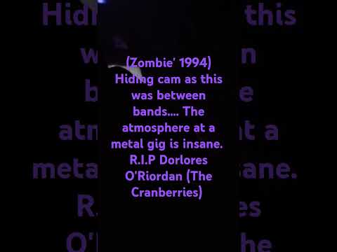 Legends live on through fans 🤘🏻  Zombiethe Cranberries in 94. #thecranberrieszombie
