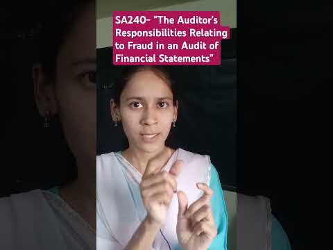 #SA240 #shorts #tricks #audit #fraud #caexam #standardsonauditing #cainter