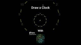 Draw a Clock | Python Turtle | #shorts #python #pythonturtle