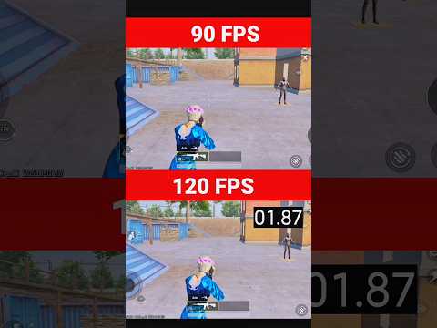 90FPS vs 120FPS – Who’s Faster?" #pubg #bgmi
