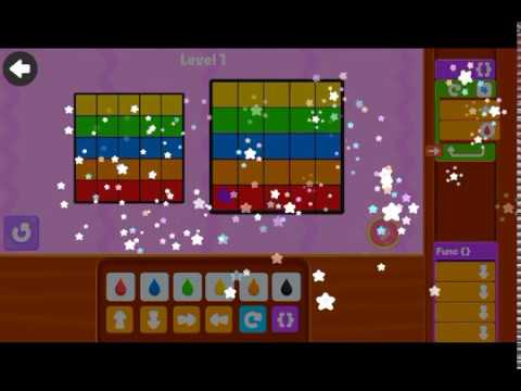 Paint the squares | Advanced | Levels 1 to 15 by Kidlo Coding