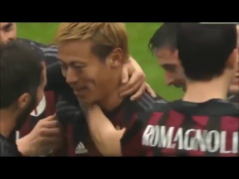 【レーザービーム弾】本田圭佑　1年ぶりのゴール　AC ミランvsジェノア Honda's amazing goal