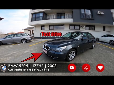 BMW 520d (E60) | 177HP | 2008 | POV & DRAGY | TEST DRIVE