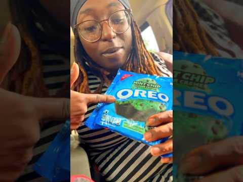 Mint Chip Oreos‼️ have you seen these!? #new #oreocookies #mint #shorts #snacks #cookies #oreo