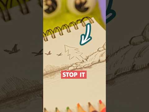 Stop Drawing Pine Trees Like This #drawingtutorial #howtodraw #drawing #tutorial #pencildrawing