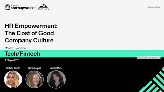 Fintech/Tech Track - HR Empowerment  The Cost of Good Company Culture
