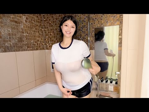 【丸見え】Kカップがブルマを濡らしてみたら...