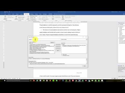 MLA Style Report Formatting