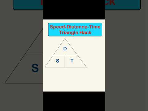 Triangle Hack #speeddistancetime #maths #mathsformula #viral #mathstricks #learnmath #shortvideo