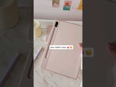 Samsung Tablet Case Unboxing 🌞 Aesthetic Cute Samsung Galaxy Tab S7 Accessories #samsungtablet