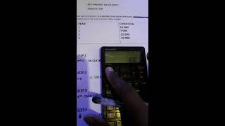 How to calculate Net Present Value(NPV) SHARP EL-738