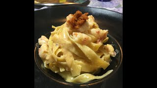FETTUCCINE AL MASCARPONE E GAMBERONI - Fettuccine cremose