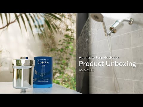 ASMR Unboxing: Sparkle Series Shower Filter for Soft Hair, Glowing Skin, & Stunning Style!