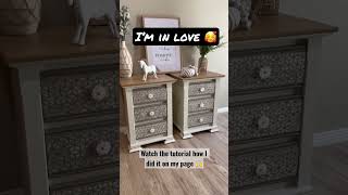 Upcycled Furniture that’s now a statement piece! #diy #furnitureflip #paintedfurniture #upcycling