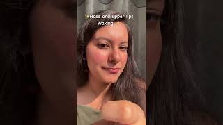 Nose and upper lips waxing #waxing #facewaxing