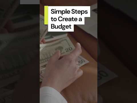Simple steps to creating budget #budget #shorts