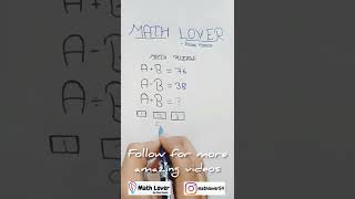 Math Puzzle| Check your IQ level| #shorts #youtubeshorts #math #puzzles