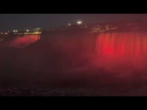 Niagra Falls || Night View || Breathtaking View || Beautiful Scenery