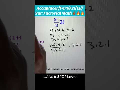 SAT/Accuplacer Math: Can you simplify factorials? #maths #canyousolve #factorial #fyp #statistics