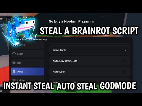 🍎STEAL A BRAINROT SCRIPT [AUTO STEAL INSTANT STEAL GODMODE NOCLIP]