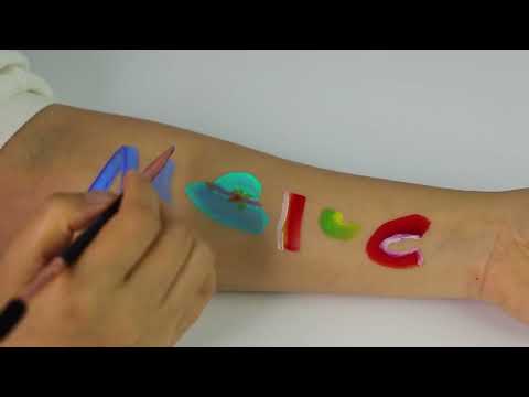 Amazing professional quality, skin-safe, water-activated face painting kits