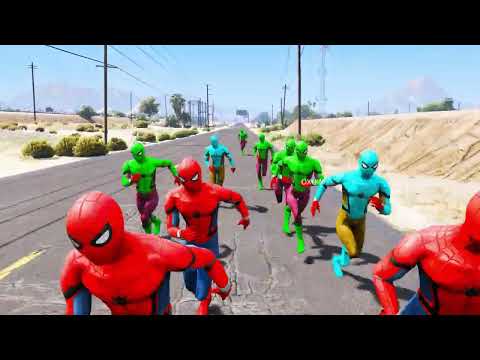 100 Spider Men Charge! Saving Hulk's Brothers from Venom!