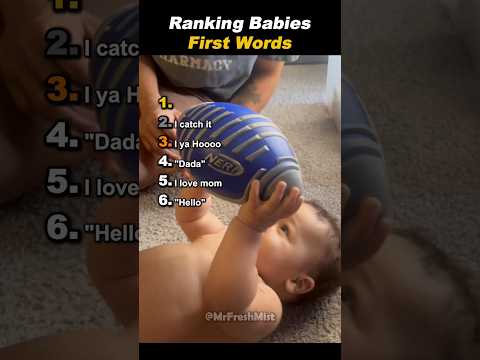 Ranking Best Babies First Words