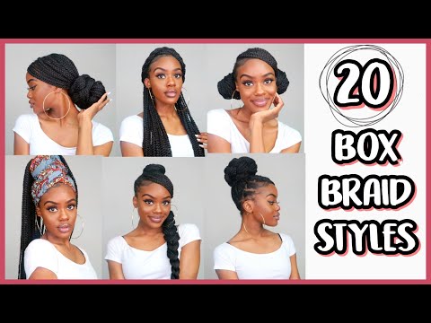 20 TRENDY BOX BRAID STYLES | Adaisha Miriam