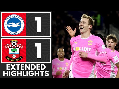 EXTENDED HIGHLIGHTS: Brighton 1-1 Southampton | Premier League