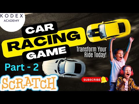 🎮 How to Create a Car Racing Game in Scratch 🏁 Part 2 – Step-by-Step Coding by Kodex Academy 🚗