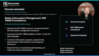 TRAINING COURSE: ISO 19650 Foundations