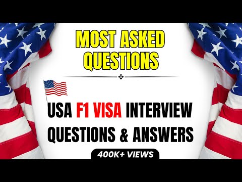 US Student Visa 2025 - US Student Visa Interview Questions & Answers - F1 Visa Tips #usavisa