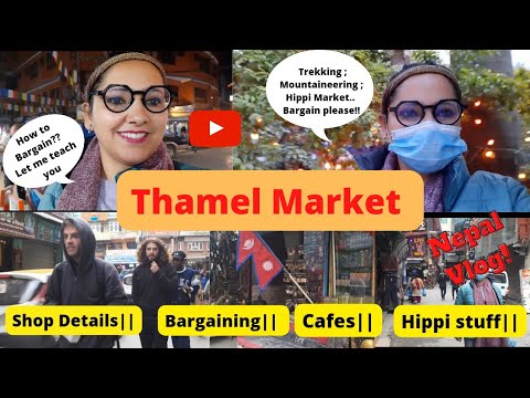 Where to shop in Kathmandu?? ||How to bargain in Thamel Market?? Cafes || Shop Details || Nepal vlog