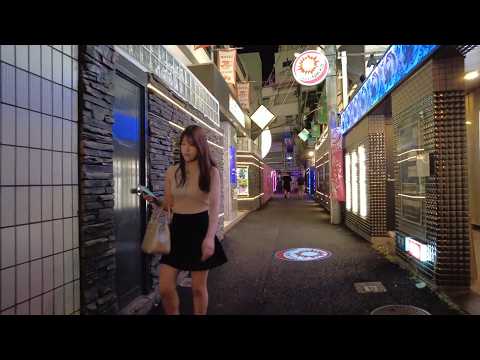 夜の東京鶯谷をお散歩！ラブホテル街！Walking in Tokyo, Relaxing Walk in Japan, Uguisudani Love Hotels & Girls Bar Tour