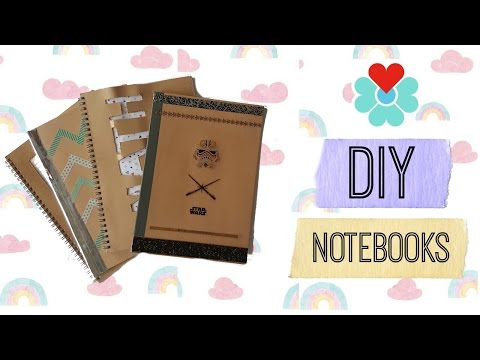 〖Jewelbits〗DIY Cool Back-To-School Supplies | 4 Notebooks