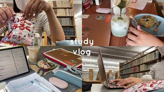 【study vlog】大学生の日常📝🍂/ notionを使った勉強法/ lots of studying! / first week of college